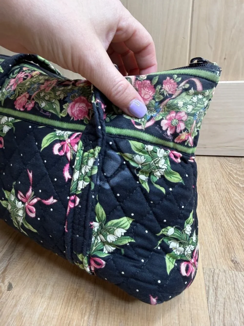 Vintage Vera Bradley New Hope Lily of the Valley Tote & Wallet Set Retired Flora